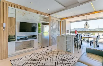 Lindo apartamento novo de 2 dormitórios, somente para temporada ,2 suítes em jurerê internacional