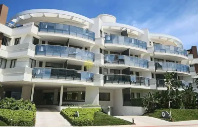 Apartamento com 3 dormitórios para temporada, 110 m² - jurerê internacional - florianópolis/sc