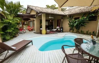 Casa para temporada jurerê internacional, florianópolis - .