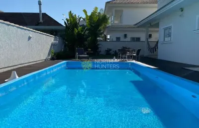 Casa com 3 dormitórios para temporada, 290 m² por r$ 3.500,00/dia - jurerê - florianópolis/sc