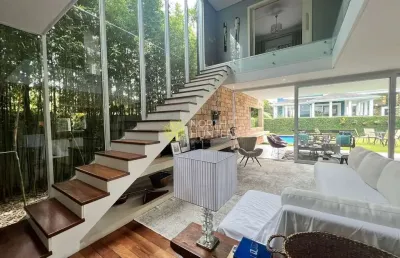 Casa com 4 dormitórios para alugar, 300 m² por dia - jurerê - florianópolis/sc
