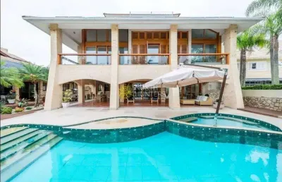 Casa com 5 dormitórios para alugar, 600 m² por r$ 9.000,00/dia - jurerê internacional - florianópol