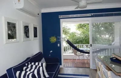 Apartamento com 1 dormitório para alugar, 60m² por r$850,00/dia - jurerê internacional - florianópo