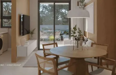 Apartamento garden à venda, cacupé, florianópolis, sc