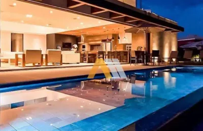 Casa com 4 dormitórios à venda, 442 m² por r$ 11.000.000,00 - lago azul - araçoiaba da serra/sp