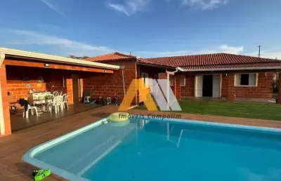 Chácara com 4 dormitórios à venda, 850 m² por r$ 680.000 - jundiacanga - araçoiaba da serra/sp