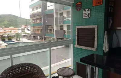Apartamento 2 quartos semimobiliado à venda no residencial atlântico, na praia de palmas em governador celso ramos - santa catarina