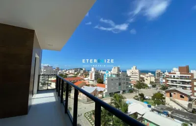 Ampla cobertura com vista panorâmica - 222,34m² de conforto e sofisticação na praia de palmas em governador celso ramos/sc