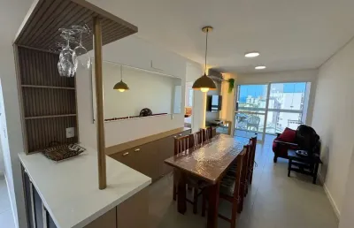 Apartamento vista mar 3 quartos, mobiliado à venda no residencial solar das caravelas na praia grande em governador celso ramos - santa catarina