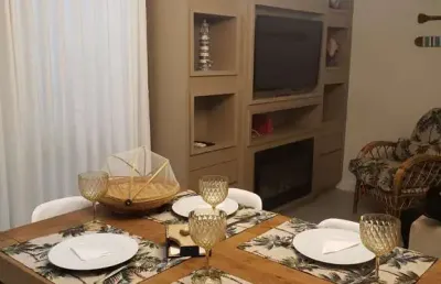 Apartamento  02 quartos mobiliado à venda no vivace residence na praia de palmas em governador celso ramos - santa catarina.
