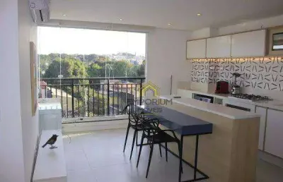 Apartamento com 1 dormitório, 52 m² - venda por r$ 360.000,00 ou aluguel por r$ 5.031,00/mês - taboão - guarulhos/sp