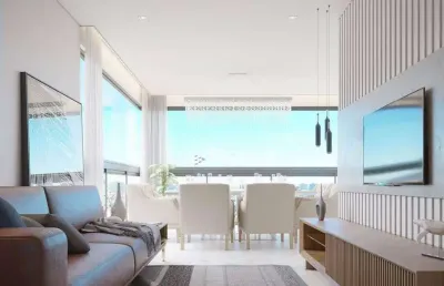Incrível apartamento a venda com vista para o mar em bal. piçarras