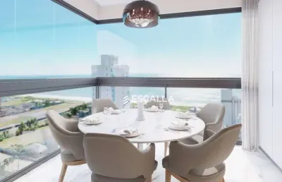 Incrível apartamento a venda com vista para o mar em bal. piçarras