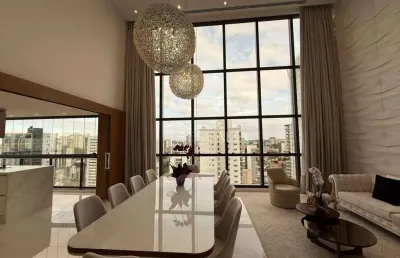 Edifício otto sky view | apartamento mobiliado de alto padrão com 278m² no bairro américa – joinville/sc
