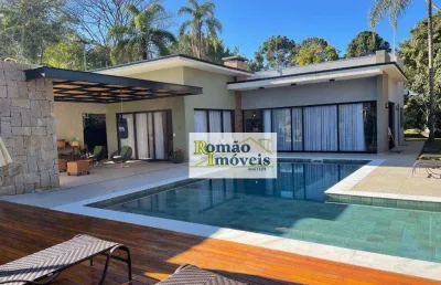 Casa alto padrão à venda no jardim cinco lagos de santa maria em mairiporã/sp