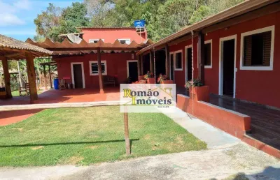 Chácara com 7 suítes à venda, 6000 m² por r$ 1.200.000 - jundiaizinho (terra preta) - mairiporã/sp