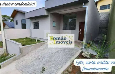 Casa à venda, 98 m² por r$ 450.000,00 - condomínio águas de são pedro - mairiporã/sp