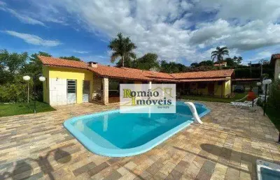 Chácara com 6 dormitórios à venda, 1500 m² por r$ 895.000 - mãe dos homens - bragança paulista/sp