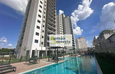Apartamento localizado no 3 andar do edifício vertice carraro com 2 quartos sendo 1 suite - com móveis planejados