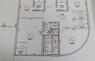 Prédio comercial, 1029m² de área construída, para locação