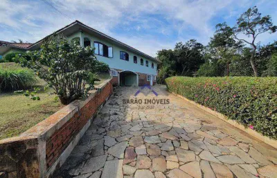 Casa com 5 dormitórios à venda, 800 m² de área construída, por r$ 3.900.000 - chácara malota - jundiaí/sp