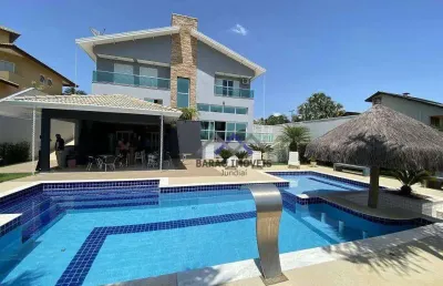 Luxuosa casa a venda no condomínio terras de são carlos - jundiaí/sp.