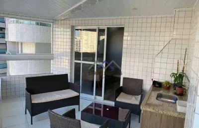 Apartamento 3 dormitórios na guilhermina, praia grande