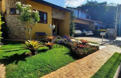 Excelente casa com 308 m² área construída no condomínio portal do paraíso ii no bairro parque da represa na cidade de jundiaí/sp