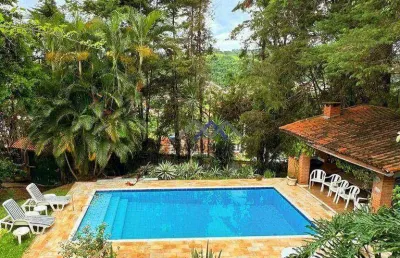 Chácara à venda em condomínio em itatiba, com pomar, piscina, 6 quartos, 6 vagas.