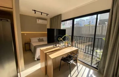 Studio com 1 dormitório para alugar, 29 m² por r$ 4.000,00/mês - jardim sao paulo(zona norte) - são paulo/sp