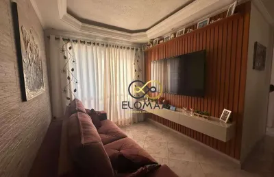Vende - apartamento mobiliado - 3 quartos - condomínio edifício cristal park ii - santa teresinha - zl -sp.