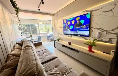 Excelente apartamento semi mobiliado de 2 dormitórios e 2 vagas de garagem!
