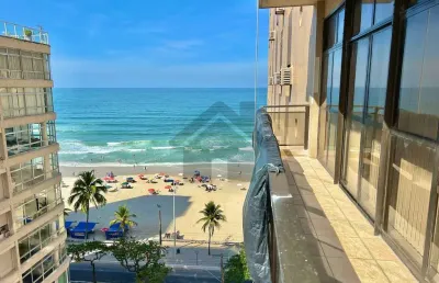 Apartamento vista mar à venda na pitangueiras no guarujá | frente mar