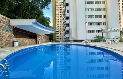 Apartamento à venda na pitangueiras no guarujá | piscina e churrasqueira
