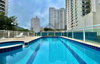 Apartamento à venda na pitangueiras no guarujá | piscina e churrasqueira