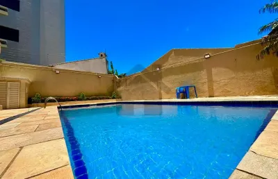 Cobertura à venda na enseada no guarujá | lado praia piscina e churrasqueira