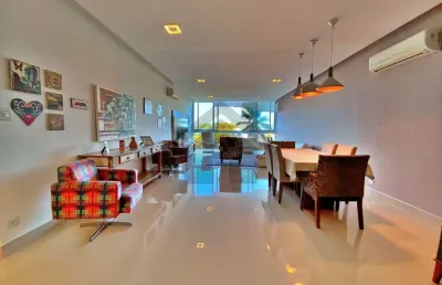 Apartamento frente mar na pitangueiras no guarujá | vista mar