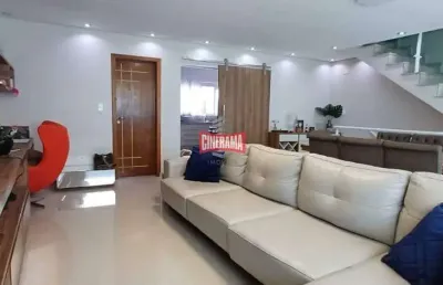 Sobrado para aluguel, 3 quartos, 3 suítes, 8 vagas, vila assunção - santo andré/sp
