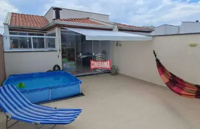 Cobertura à venda, 2 quartos, 1 suíte, 2 vagas, campestre - santo andré/sp