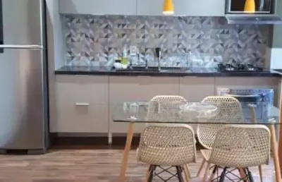 Charmoso apartamento mobiliado 1 dorm no address granja viana