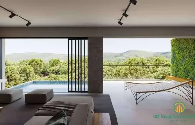 Casa com 4 suítes zero km! moderna, integrada, linda vista!