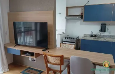 Lindo apartamento 100% mobiliado 1 dorm/ste - cond. address granja viana