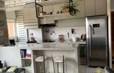 Lindo apartamento 2 dorms/1ste - cond. address granja viana
