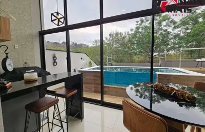 Casa sobrado à venda no condomínio residencial bella campinas