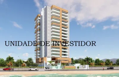 Apartamento para venda possui 75 metros quadrados com 2 quartos, prédio frente ao mar em mongaguá
