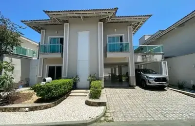 Casa 325m²,em condomínio, 4 suítes 100% projetada, 5 vagas , deck, piscina e churrasqueira, á 500 metros da praia