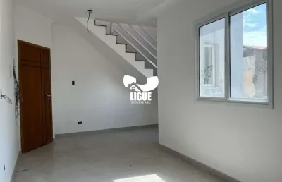Cobertura com 2 quartos à venda na rua francisco otaviano, 161, vila humaitá, santo andré por r$ 450.000