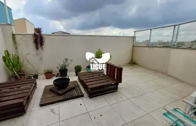 Cobertura com 2 quartos à venda na rua bragança, 269, jardim progresso, santo andré por r$ 390.000