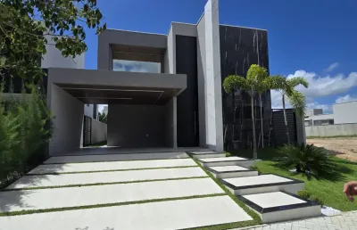 Casa plana na cidade alpha ceará - terras alphaville 3 - eusébio