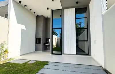 Casa plana pronta para morar no bairro mangabeira - eusébio